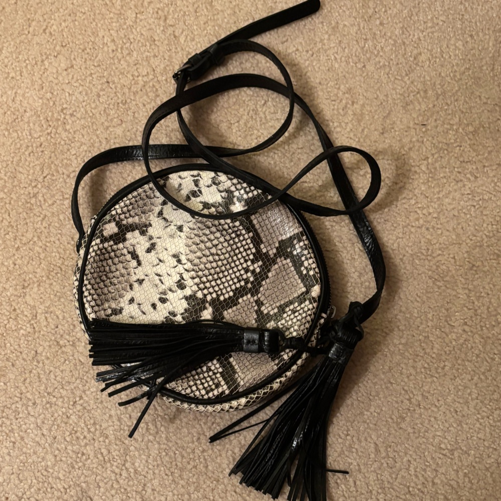 Patricia Nash Scafati Leather Canteen-Shaped Crossbody Bag